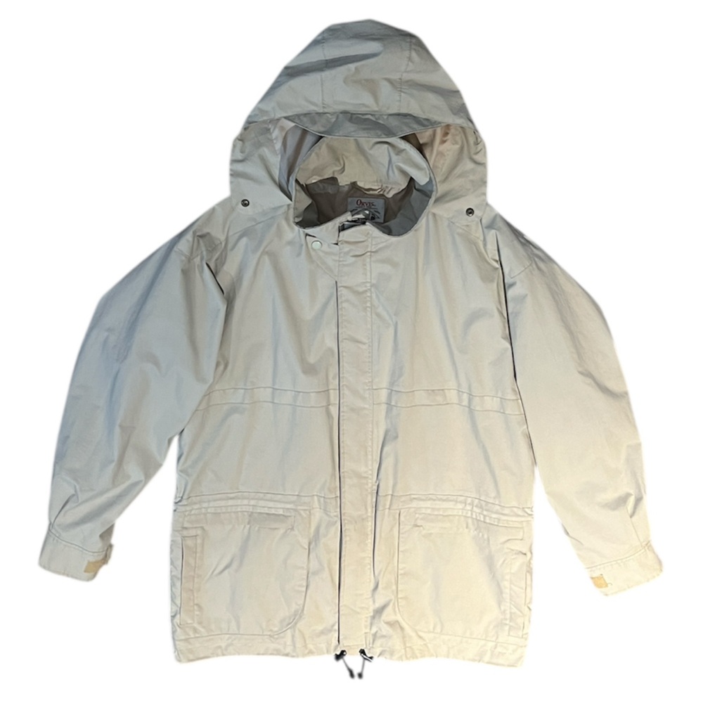 Vintage Orvis Gore-Tex Tan Fishing Jacket Gorpcore Hood Men’s Size Large